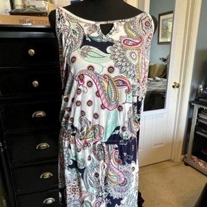 FINAL SALE - Keyhole neck mini dress - size XL